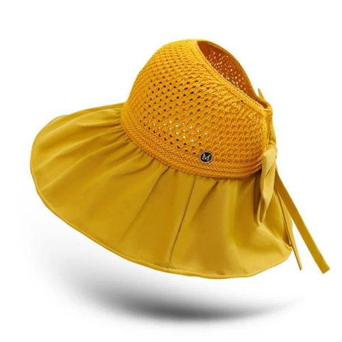 Chapeau De Soleil Africain Haut De Gamme Pour Femme,Grand Avant-Toit,Protection Solaire,Chapeau De Poisson Pliable,Chapeau De Suffolk,Chapeau De Randonnée À Grand Bord,Été - Type B