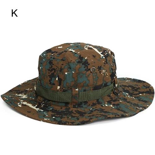 Chapeau De Randonnée En Coton Pour Hommes,Casquettes Safari,Chapeau Anderboonie Militaire,Casquette De Pêche Et De Chasse,Chapeau De Soleil D'été Pour Hommes,E27 - Type Color K
