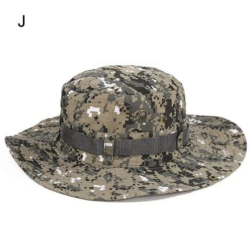 Chapeau De Randonnée En Coton Pour Hommes,Casquettes Safari,Chapeau Anderboonie Militaire,Casquette De Pêche Et De Chasse,Chapeau De Soleil D'été Pour Hommes,E27 - Type Color J