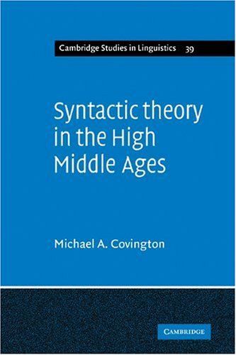Syntactic Theory In The High Middle Ages