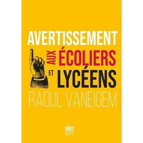 Avertissement Aux Écoliers Et Lycéens