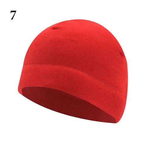 Bonnet De Montre Unisexe,Bonnet De L'armée Militaire,Chapeau Coupe-Vent,Doux Et Chaud,Sourire Polaire,Épais,Extérieur,Résistant,Document Solide,Hommes Et Femmes,Hiver - Type Red