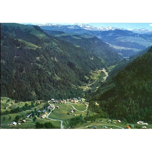 Carte Postale De La Giettaz (Savoie) Vue Générale Aérienne, Vallée De L' Arrondine (Réf.123)