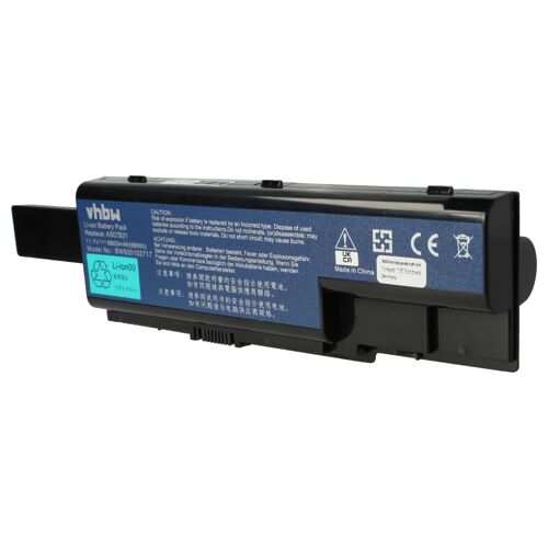 vhbw 1x Batterie remplacement pour Acer AS07B61, AS07B51, AS07B75, BT.00603.041, BT.00603.042 pour ordinateur portable (8800mAh, 11,1V, Li-ion)