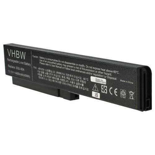 vhbw Batterie remplacement pour Qaunta 916C7830F pour ordinateur portable (4400mAh, 11,1V, Li-ion)