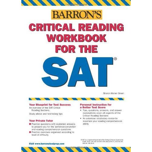 Critical Reading Workbook For The Sat
