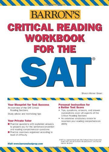 Critical Reading Workbook For The Sat