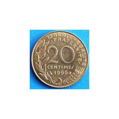 France = Pièce De Monnaie De 20 Centimes De Francs, Type Marianne, Graveur Dieudonné Et Lagriffoul, Année 1996