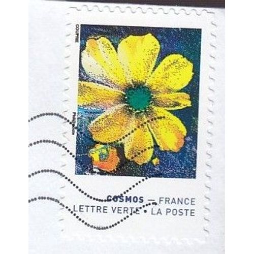 France 2020 Timbre Oblitéré "Cosmos" ,Sur Fragment D'enveloppe