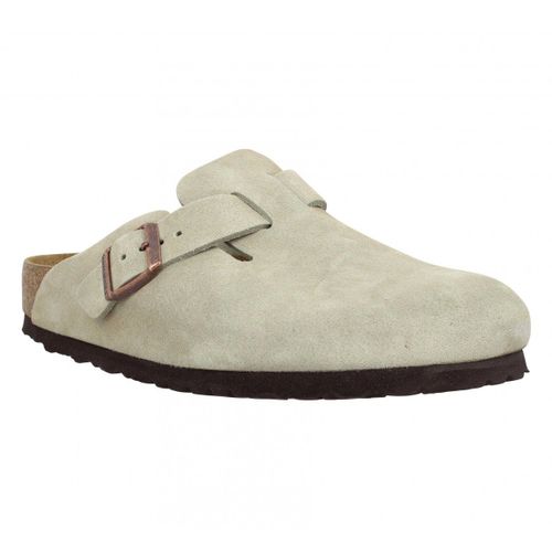 Sabots Birkenstock Boston En Velours Pour
