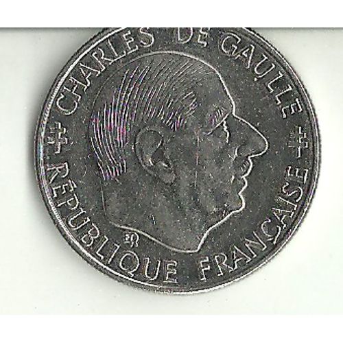 Pièce Commémorative 1 Franc Charles De Gaulle 1958-1988