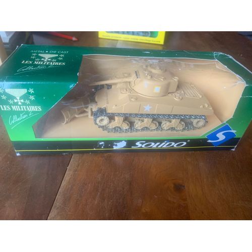 Solido 6077 Sherman Bulldozer Collection Les Militaires -Solido-Solido