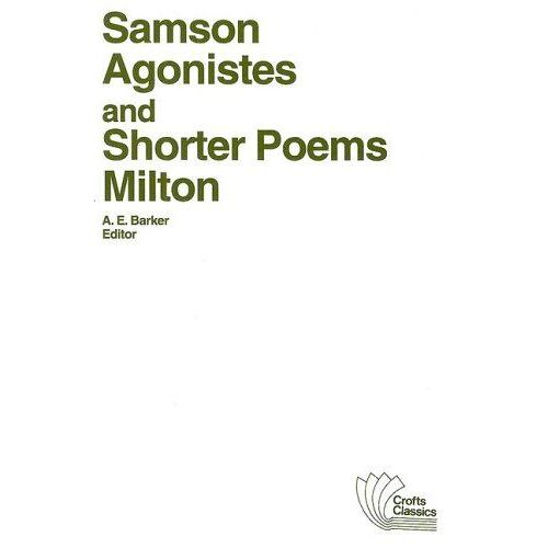 Samson Agonistes And Shorter Poems