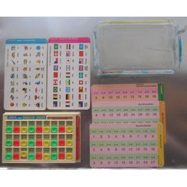Blue Box Mini Ordinateur Éducatif 6 Cartes Vintage Educational Toys 10 X 15 Cm + Boitier Plastique