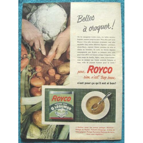 Publicité Papier - Potage Royco De 1957