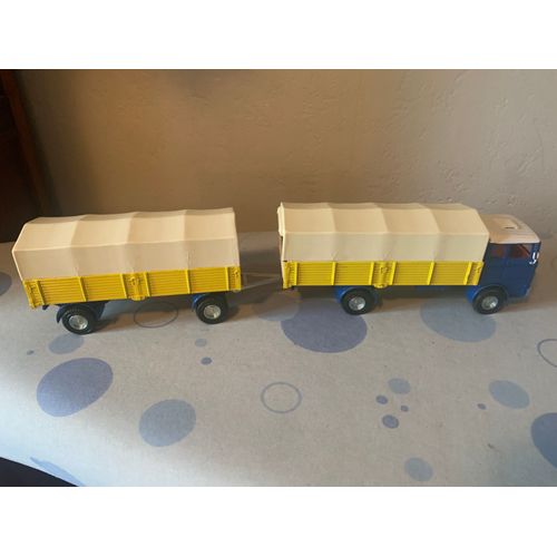 Camion Avec Remorque Mercedes Lp1920 Dinky Toys Made In England Sans Boite Modèle Original-Dinky Toys