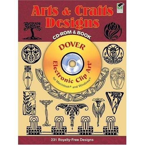 Arts And Crafts Designs Cd-Rom And Book