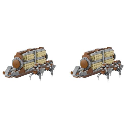 2X Kit de Construction D'Artisanat D'Attaque Clanker Soldats Combat, avec 2 Blocs Figurines Droidekas