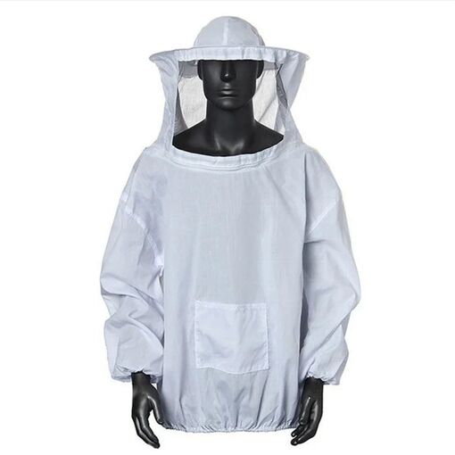 Combinaison Apiculture Complète – Capuche Détachable Et Visière Solaire – Coton/polyester – Mitaines Incluses – Taille Unique Ajustable