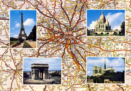 Paris, La Tour Eiffel, L'arc De Triomphe, Le Sacré Coeur, Notre Dame