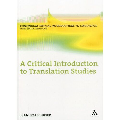 A Critical Introduction To Translation Studies