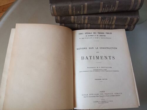 Notions Sur La Construction Des Bâtiments (Espitallier) 3eme Édition