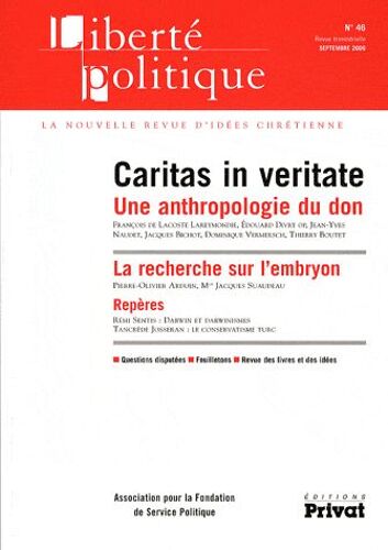 Liberté Politique N° 46 - Caritas In Veritate