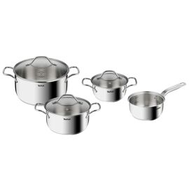 Tefal B864s734 Intuition Set 7 Pcs Casserole 16 Cm, Faitouts 16/20/24 Cm + Couvercles