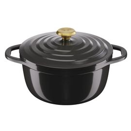 Tefal Air Cocotte Ronde 24 Cm E2554604 - Capacité 4,7 L, Fonte D'aluminium Légère, Revêtement Céramique Sûr, Couvercle À Condensation