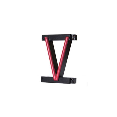 Lettre Led Neon V Largeur 108mm Hauteur 161mm Contexte 38mm