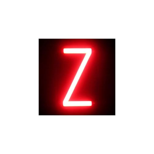 Lettre Led Neon Z Largeur 87mm Hauteur 161mm Contexte 38mm