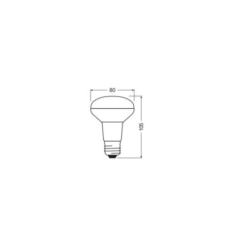 Ampoule Spot Led Ledvance/Osram E27 8,5w 670lm 2700k 36º Ip20 Dimmable