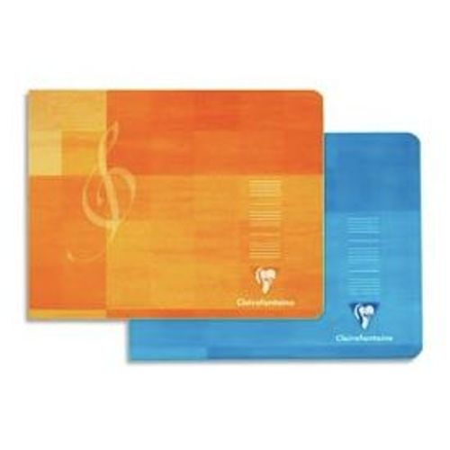 Cahier De Musique Reliure Piqûre 22x17 Cm À L'italienne 48 Pages Papier 90 Clairefontaine