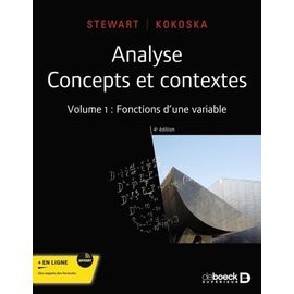 Analyse, Concepts Et Contextes - Volume 1, Fonctions D'une Variable