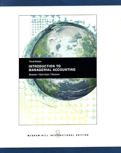 Introduction To Managerial Accounting