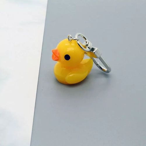 Porte-Clés Canard Jaune En Résine Pour Femmes,Cadeau Unique,Amusant,Créatif,Coloré,Sac Animal,Voiture,1 Pièce,F471 - Type Duck Dahuangya