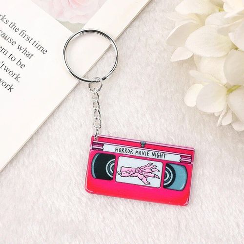 Porte-Clés Punk Halloween En Acrylique,3 Pièces,Miroir De Voiture,Porte-Clés Sac À Main,Bijoux Breloques #F