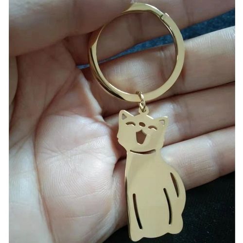 Jomirror-Porte-Clés Carré En Acier Inoxydable Poli Pour Femme,Porte-Clés Vierge,Bande,Bricolage,Porte-Clés Exécutif,Cadeaux,1pc #O2