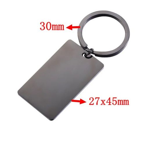 Jomirror-Porte-Clés Carré En Acier Inoxydable Poli Pour Femme,Porte-Clés Vierge,Bande,Bricolage,Porte-Clés Exécutif,Cadeaux,1pc #R2