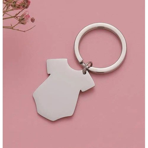 Jomirror-Porte-Clés Carré En Acier Inoxydable Poli Pour Femme,Porte-Clés Vierge,Bande,Bricolage,Porte-Clés Exécutif,Cadeaux,1pc #V2