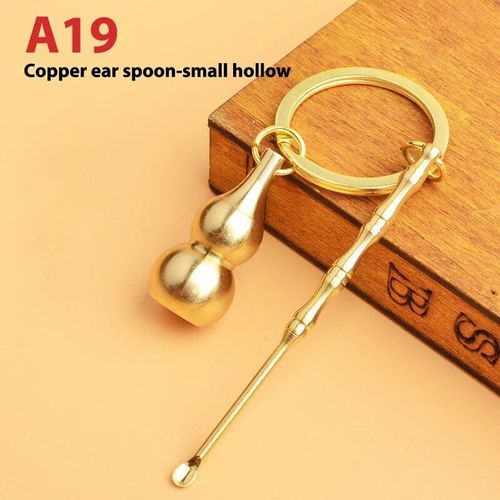 Porte-Clés En Laiton Feng Shui Chinois,Pièces Antiques,Bonne Fortune,Gourde Solide,Richesse,Succès,Bijoux,60 Styles - Type 1pc #V