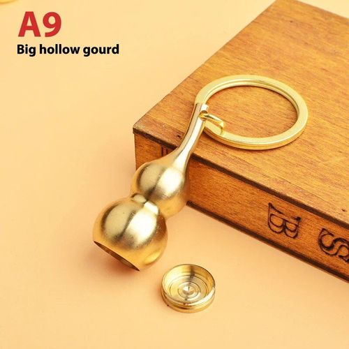 Porte-Clés En Laiton Feng Shui Chinois,Pièces Antiques,Bonne Fortune,Gourde Solide,Richesse,Succès,Bijoux,60 Styles - Type 1pc #G2