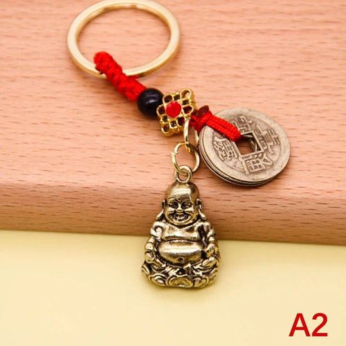 Porte-Clés En Laiton Feng Shui Chinois,Pièces Antiques,Bonne Fortune,Gourde Solide,Richesse,Succès,Bijoux,60 Styles - Type 1pc #C2