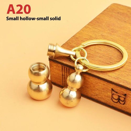 Porte-Clés En Laiton Feng Shui Chinois,Pièces Antiques,Bonne Fortune,Gourde Solide,Richesse,Succès,Bijoux,60 Styles - Type 1pc #U