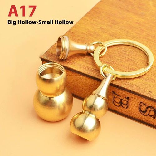 Porte-Clés En Laiton Feng Shui Chinois,Pièces Antiques,Bonne Fortune,Gourde Solide,Richesse,Succès,Bijoux,60 Styles - Type 1pc #Z