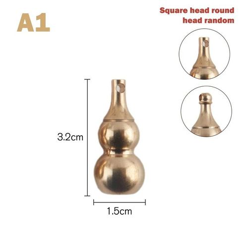 Porte-Clés En Laiton Feng Shui Chinois,Pièces Antiques,Bonne Fortune,Gourde Solide,Richesse,Succès,Bijoux,60 Styles - Type 1pc #M