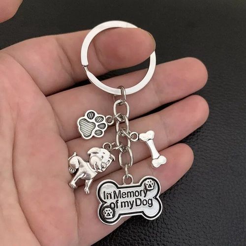 Clé En Alliage De Patte De Chien Sophia Pour Femme,Porte-Clés De Sac Pour Fille,Pendentif À Breloque,Accessoires De Bijoux,Cadeau Pour Amoureux Des Chiens,1pc - Type Silver #B