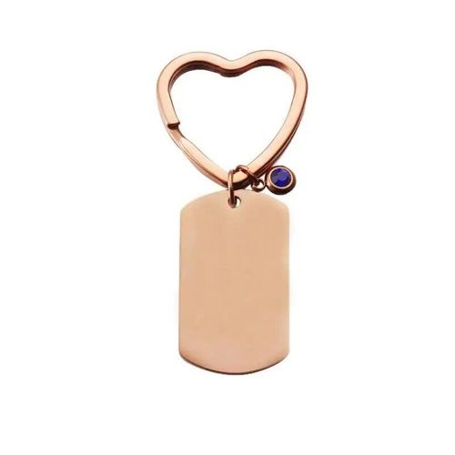 Jomirror-Porte-Clés Carré En Acier Inoxydable Poli Pour Femme,Porte-Clés Vierge,Bande,Bricolage,Porte-Clés Exécutif,Cadeaux,1pc #K