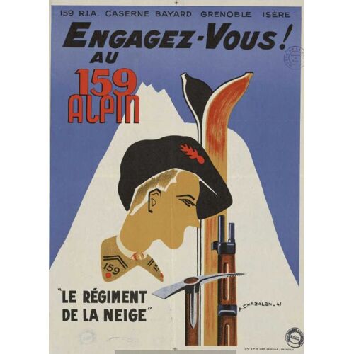 Affiche Engagez Vous Au 159 Alpin