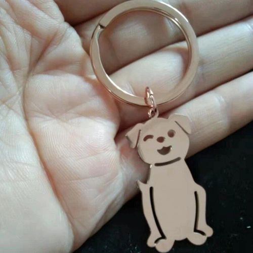 Jomirror-Porte-Clés Carré En Acier Inoxydable Poli Pour Femme,Porte-Clés Vierge,Bande,Bricolage,Porte-Clés Exécutif,Cadeaux,1pc #T